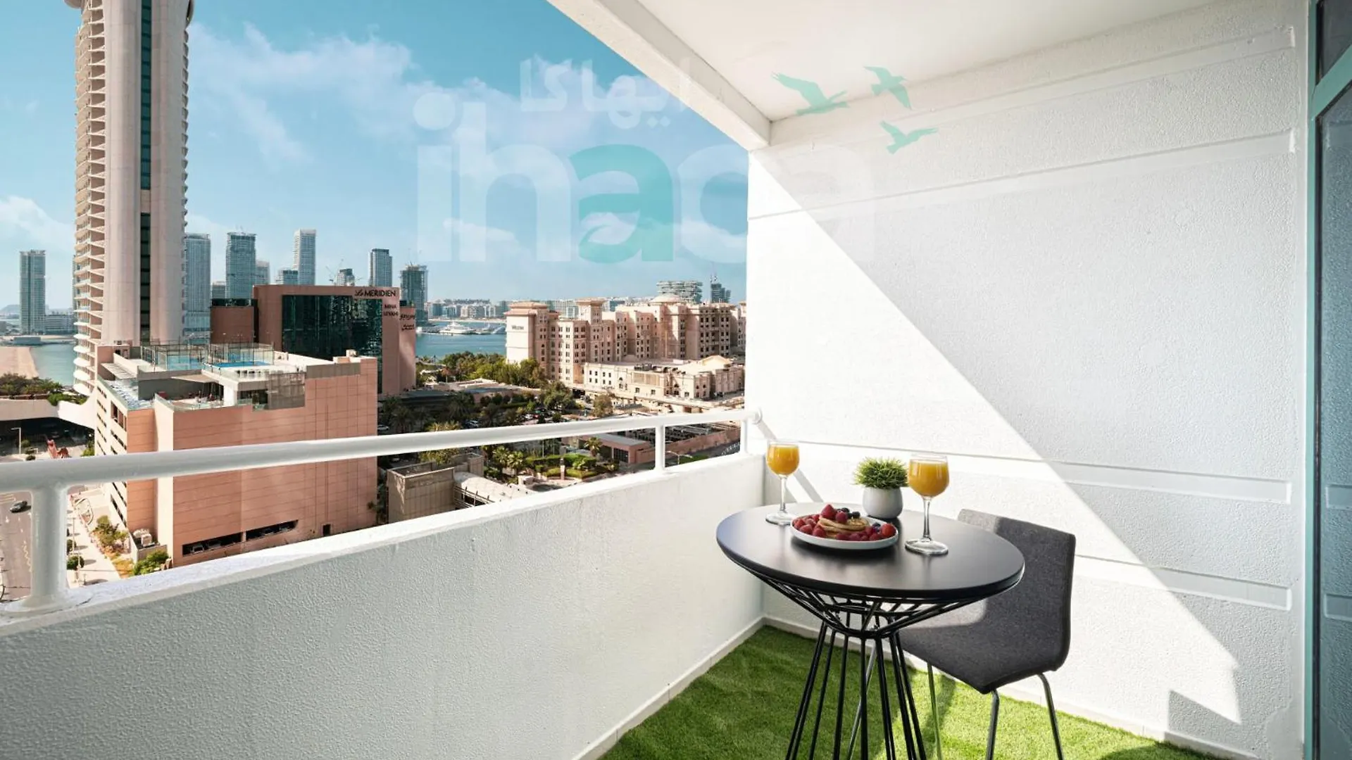 Modern Cozy 1 Bedroom Marina Near Tram Ain Sea View Balcony Dubai Daire