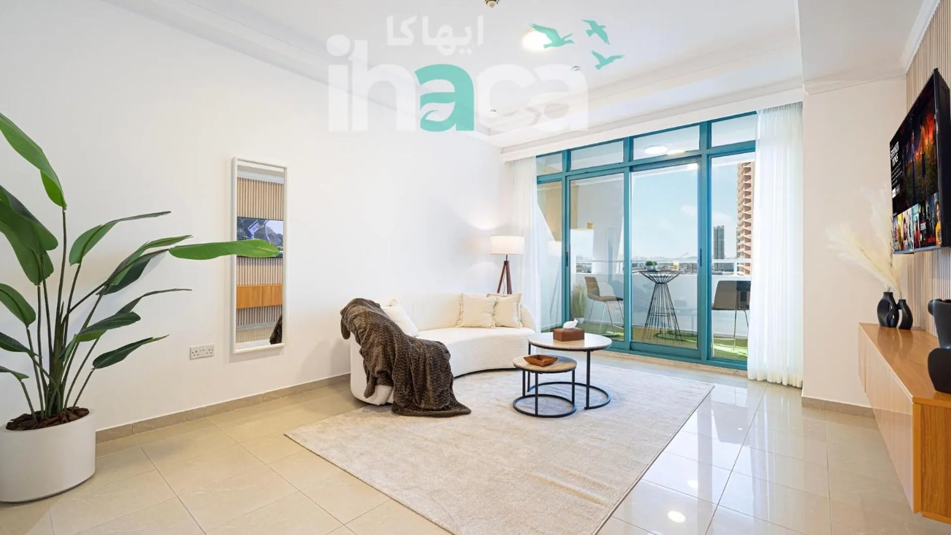 Modern Cozy 1 Bedroom Marina Near Tram Ain Sea View Balcony Dubai